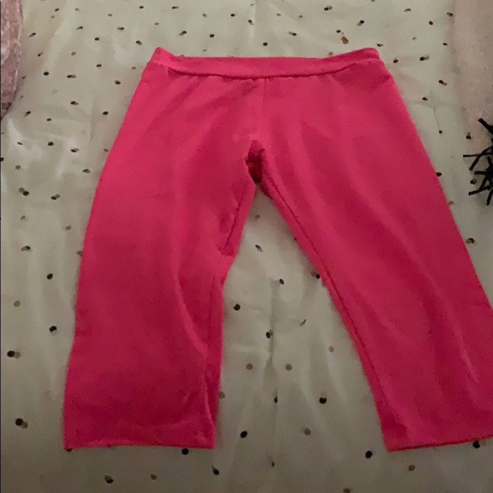 capezio pink leggings